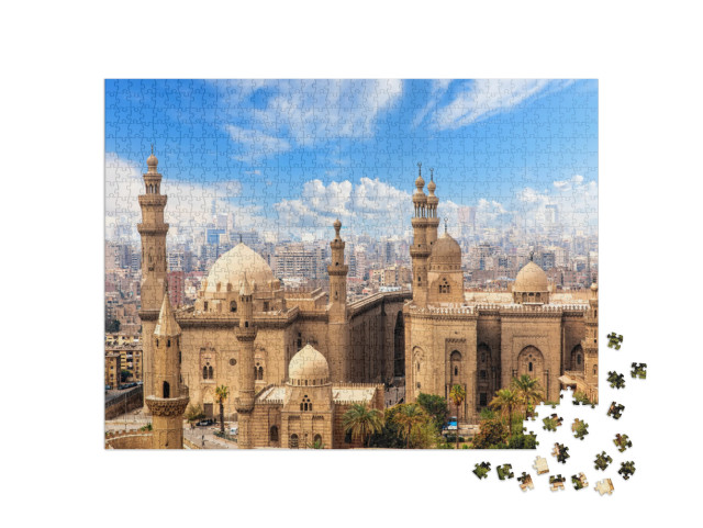 Puzzle 1000 Teile „Moschee und Madrasa von Sultan Hasan in Kairo, Ägypten“