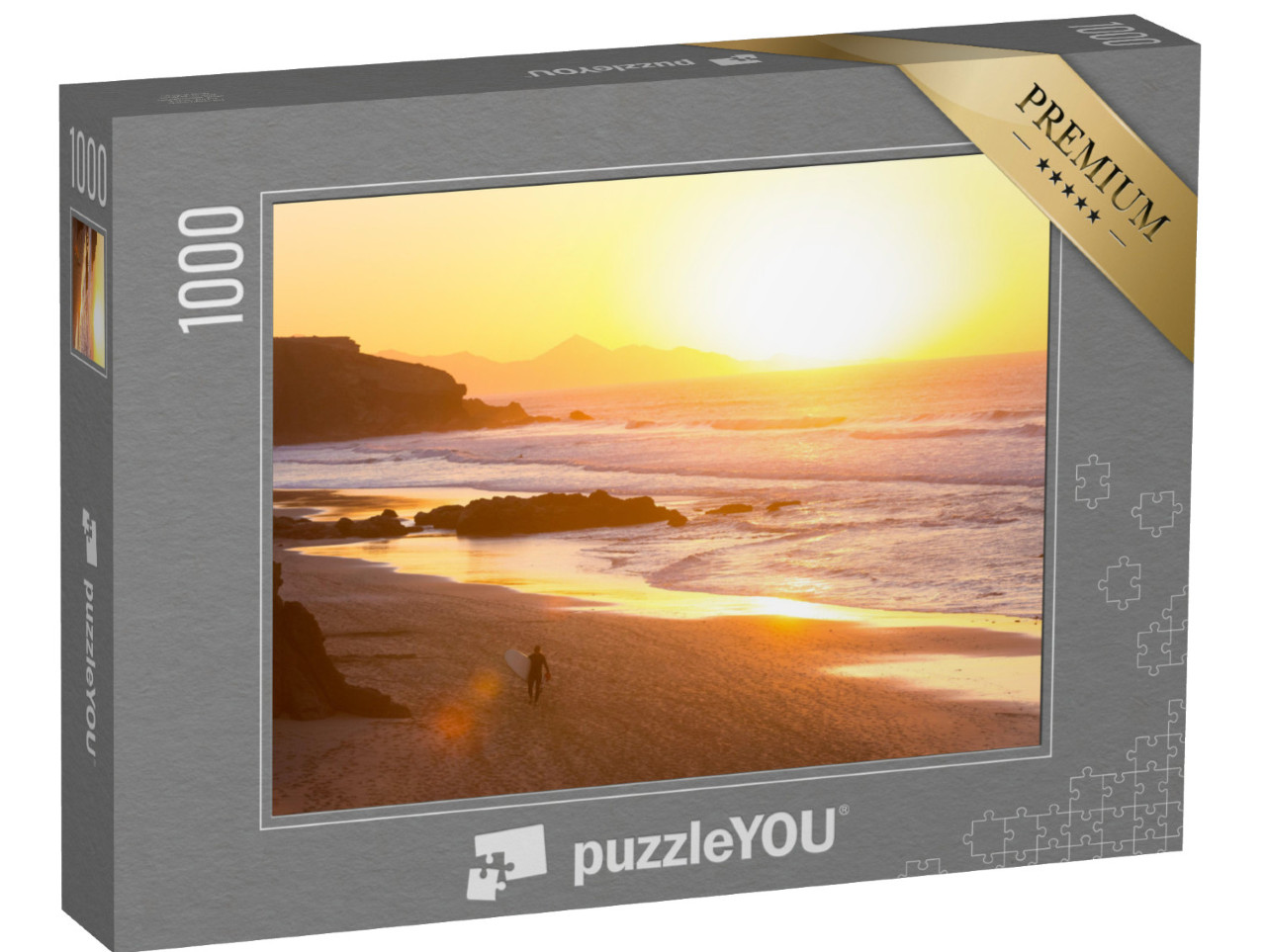 Puzzle 1000 Teile „Surfer Strand von Fuerteventura, Kanarische Inseln“