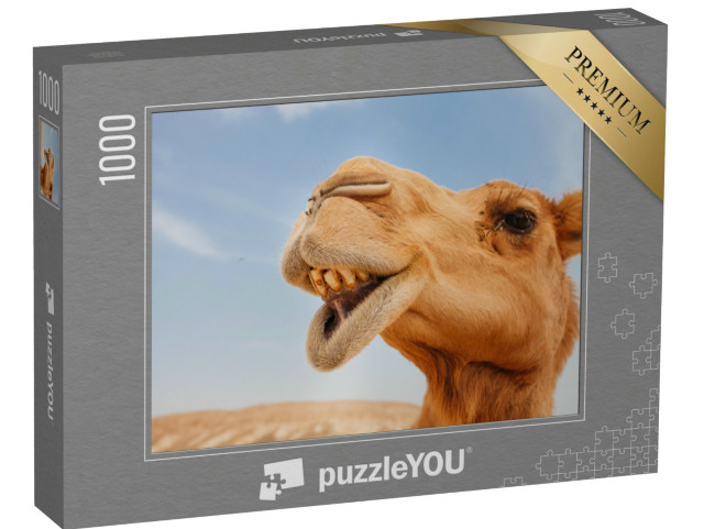 Puzzle 1000 Teile „Lustige Nahaufnahme eines Kamels“