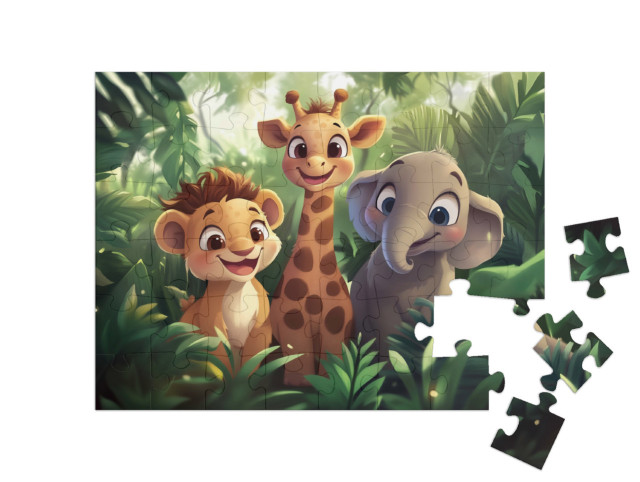 Puzzle 48 Teile „Kleine Freunde und große Träumer“