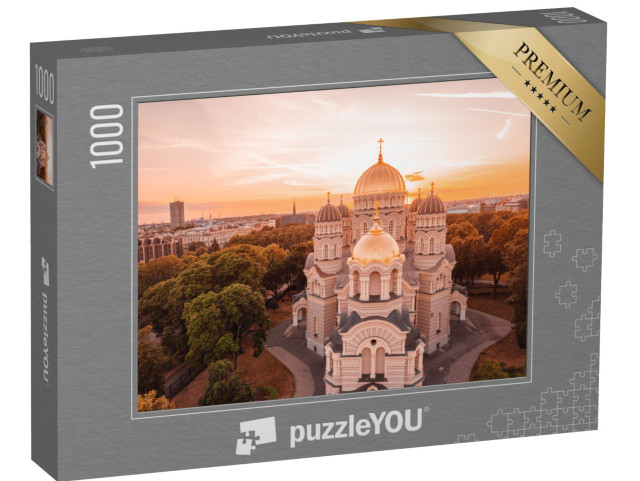 Puzzle 1000 Teile „Kathedrale der Geburt Christi in Riga, Lettland“