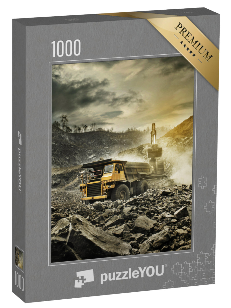 Puzzle 1000 Teile „Bergbau-Kipplaster“
