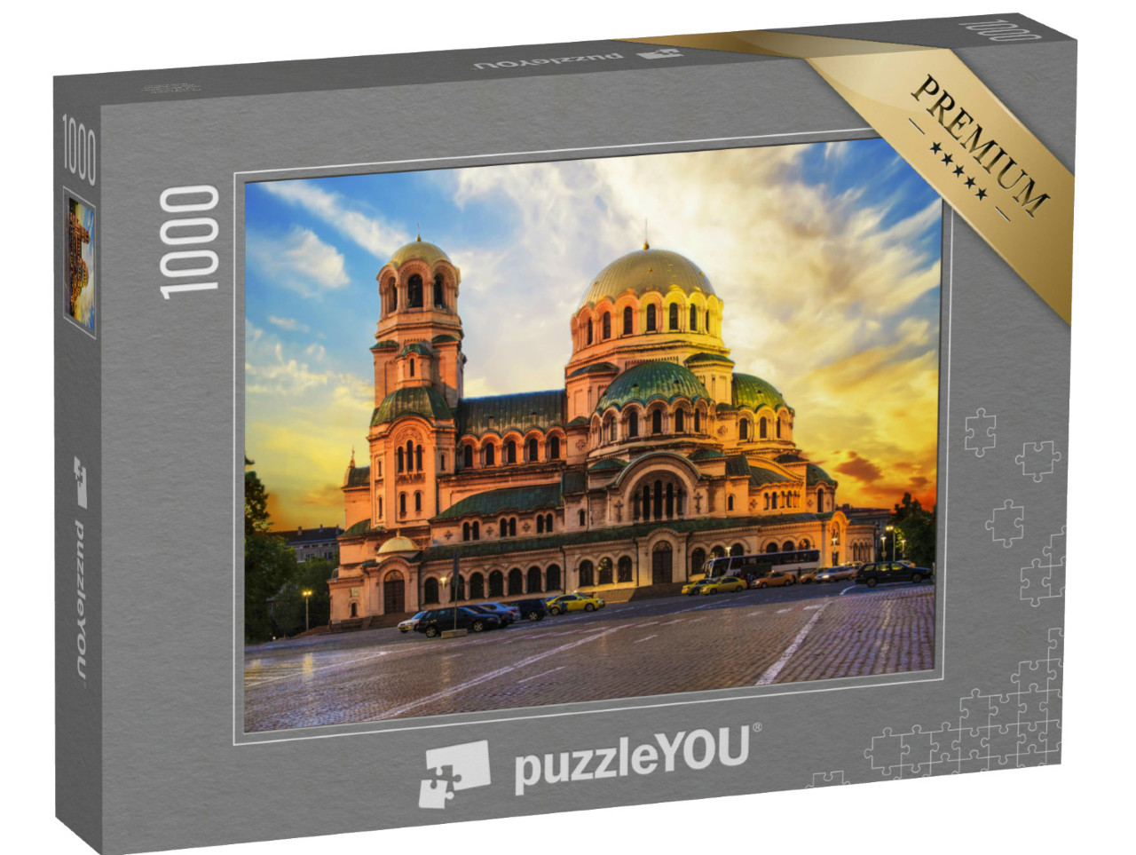 Puzzle 1000 Teile „Blick auf die Alexander-Newski-Kathedrale in Sofia, Bulgarien“