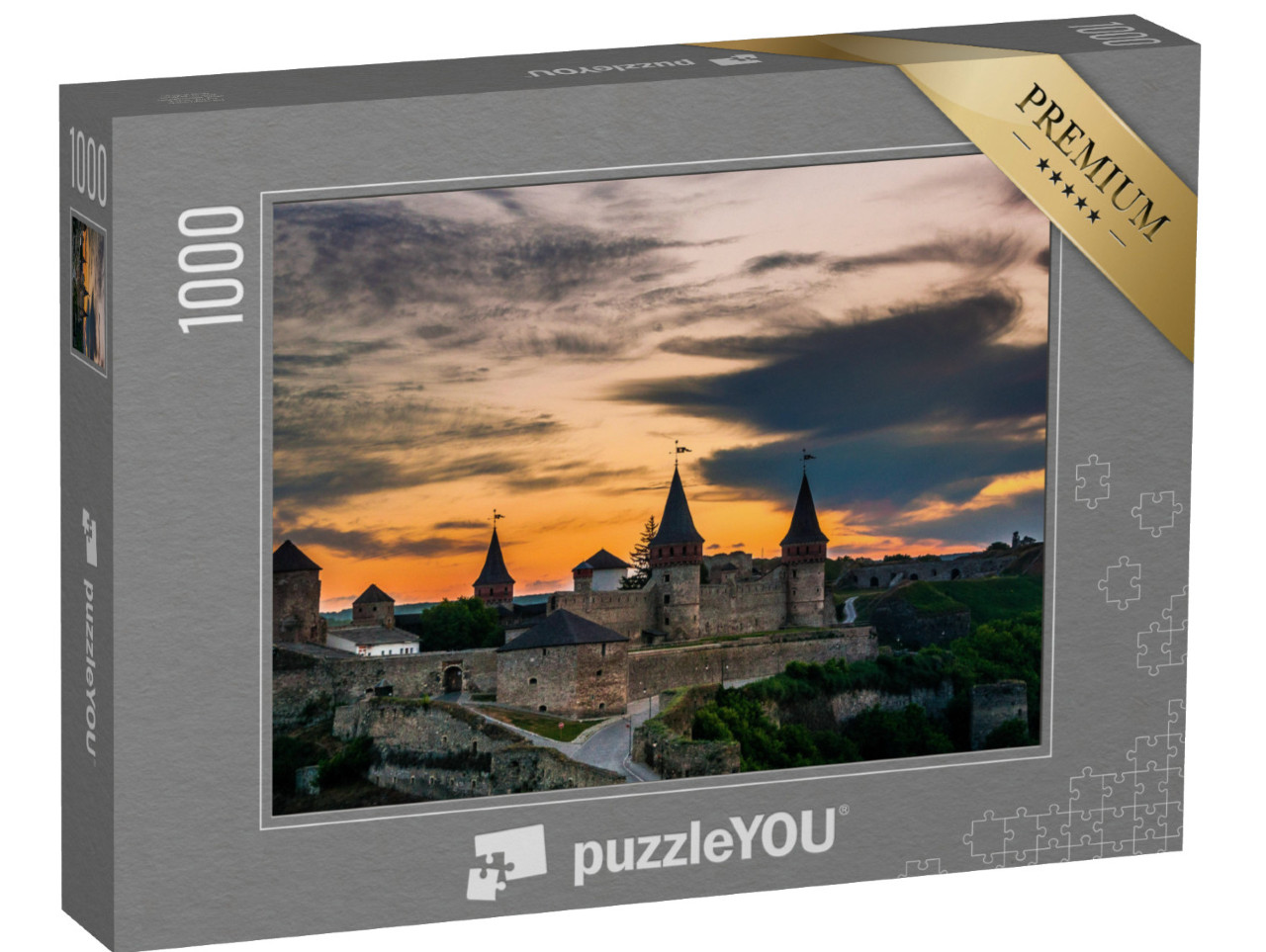 Puzzle 1000 Teile „Festung Kamyanets-Podilskiy, Ukraine.“