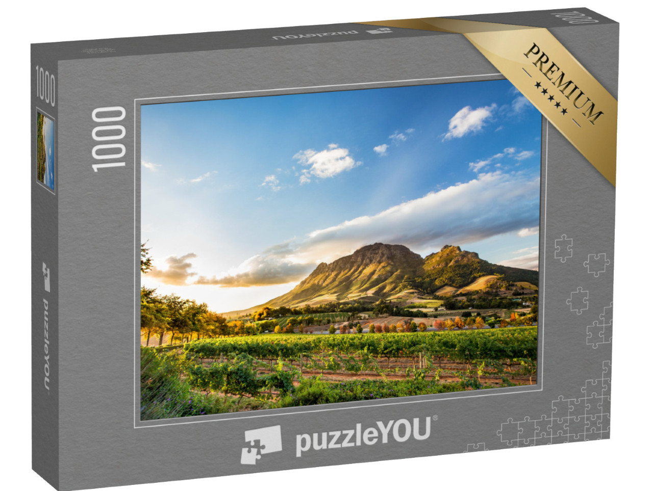 Puzzle 1000 Teile „Weinregion bei Stellenbosch mit Simonsberg, Südafrika“