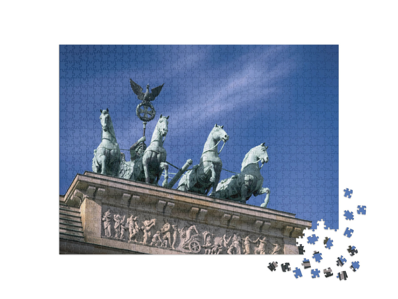 Puzzle 1000 Teile „Quadriga auf dem Brandenburger Tor in Berlin, Deutschland“