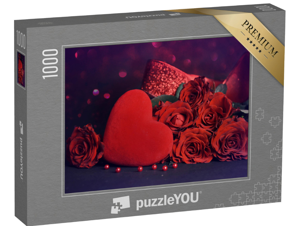 Puzzle 1000 Teile „Romantisches Arrangement zum Valentinstag“