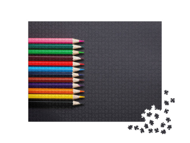Puzzle 1000 Teile „Bunte Bleistifte“