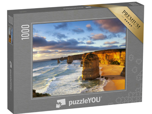 Puzzle 1000 Teile „Zwölf Apostel bei Sonnenuntergang.  Great Ocean Road, Victoria, Australien.“