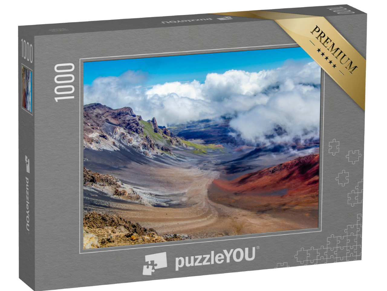 Puzzle 1000 Teile „Vulkankrater im Haleakala National Park auf der Insel Maui, Hawaii“