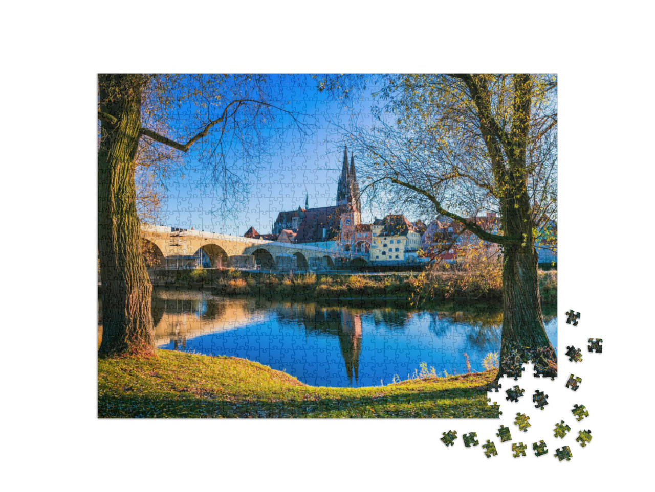 Puzzle 1000 Teile „Regensburg an der Donau, Bayern, Deutschland“