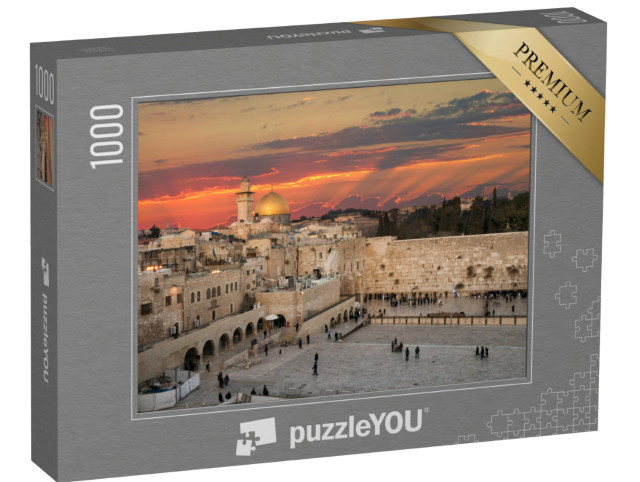 Puzzle 1000 Teile „Westmauer am Felsendom auf dem Tempelberg in Jerusalem, Israel“