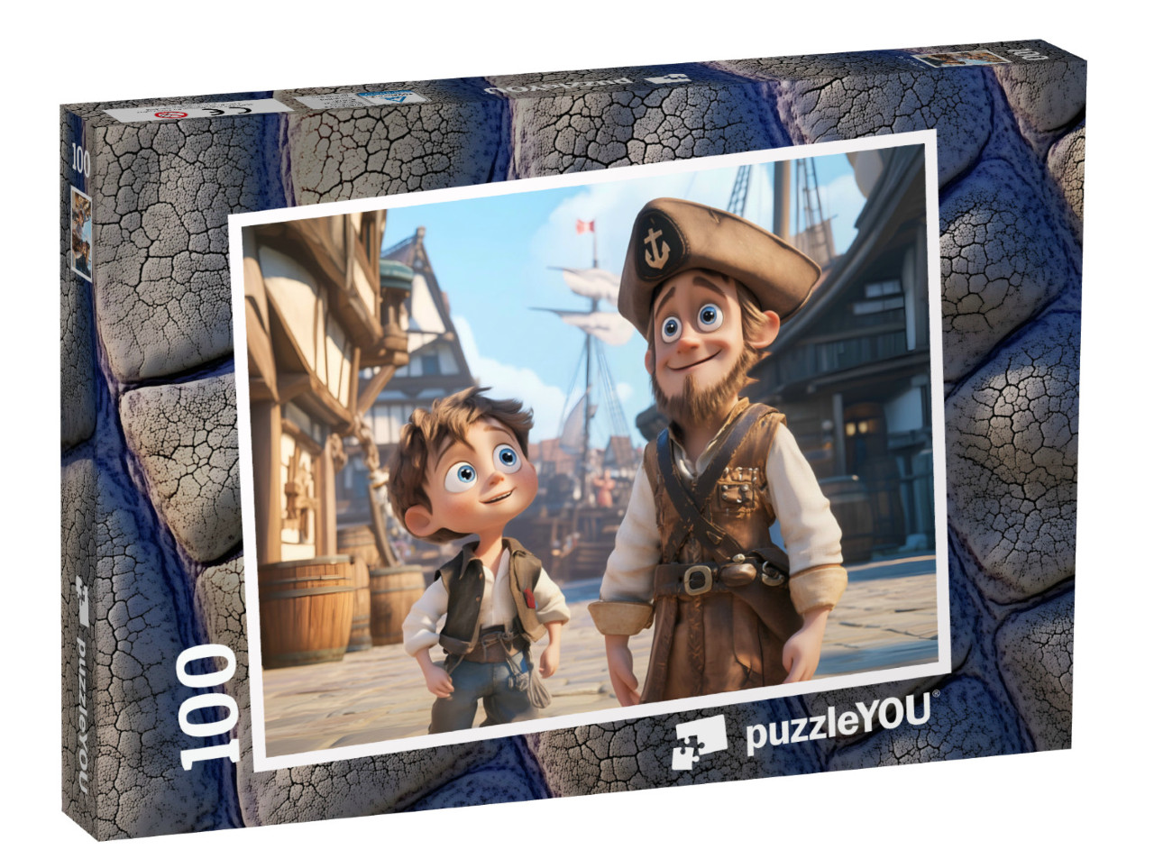 Puzzle 100 Teile „Der Junge, der Kapitän werden wollte“