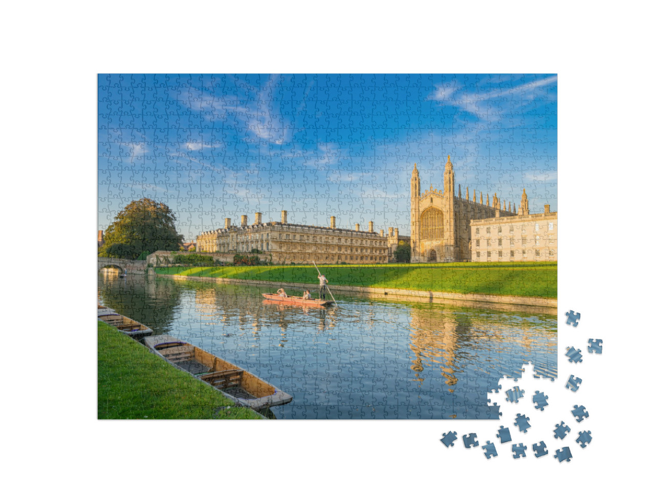 Puzzle 1000 Teile „College in Cambridge, England“