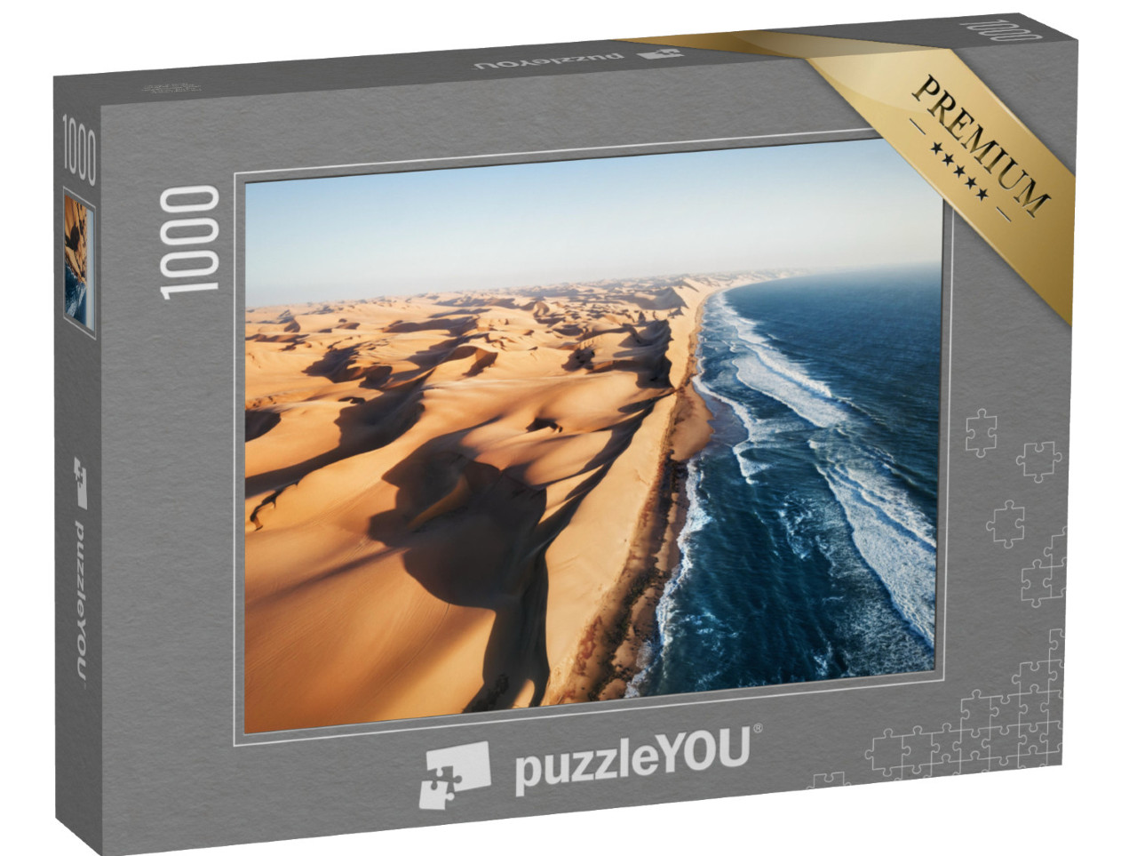 Puzzle 1000 Teile „Ort, an dem sich die Namib-Wüste und der Atlantische Ozean treffen, Südafrika“