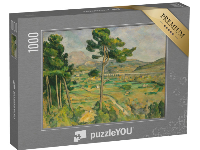 Puzzle 1000 Teile „Paul Cézanne - Mont Sainte Victoire und das Viadukt des Arc-Tals“