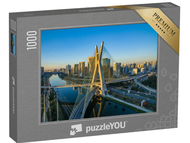 Puzzle 1000 Teile „Hängebrücke von Sap Paulo, Brasilien“