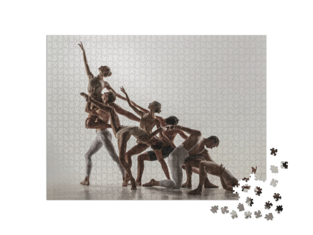 Puzzle 1000 Teile „Zeitgenössisches Kunstballett, Studioaufnahme“