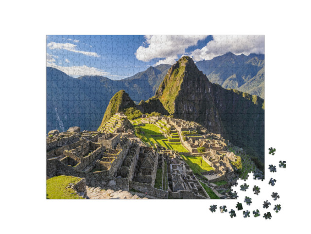 Puzzle 1000 Teile „Machu Picchu, historisches Heiligtum in Peru“