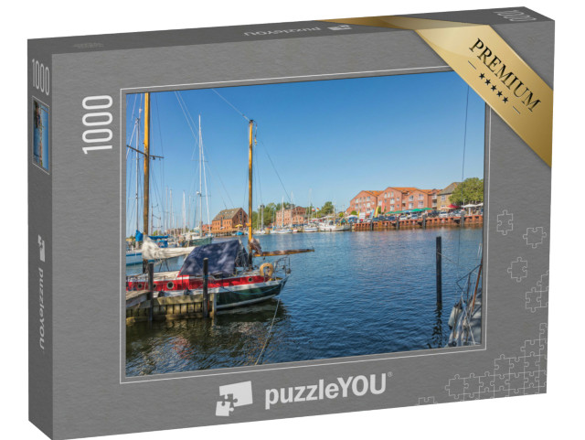 Puzzle 1000 Teile „Hafen von Orth, Insel Fehmarn, Schleswig-Holstein, Deutschland“