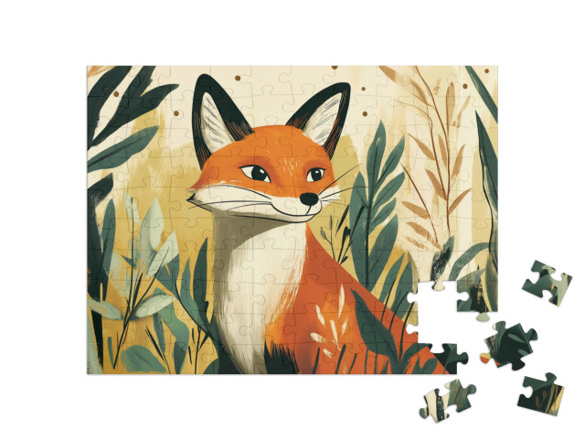 Puzzle 100 Teile „Der schlaueste Fuchs im Wald“