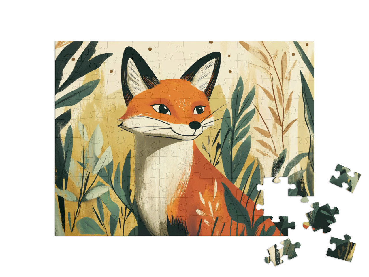 Puzzle 100 Teile „Der schlaueste Fuchs im Wald“
