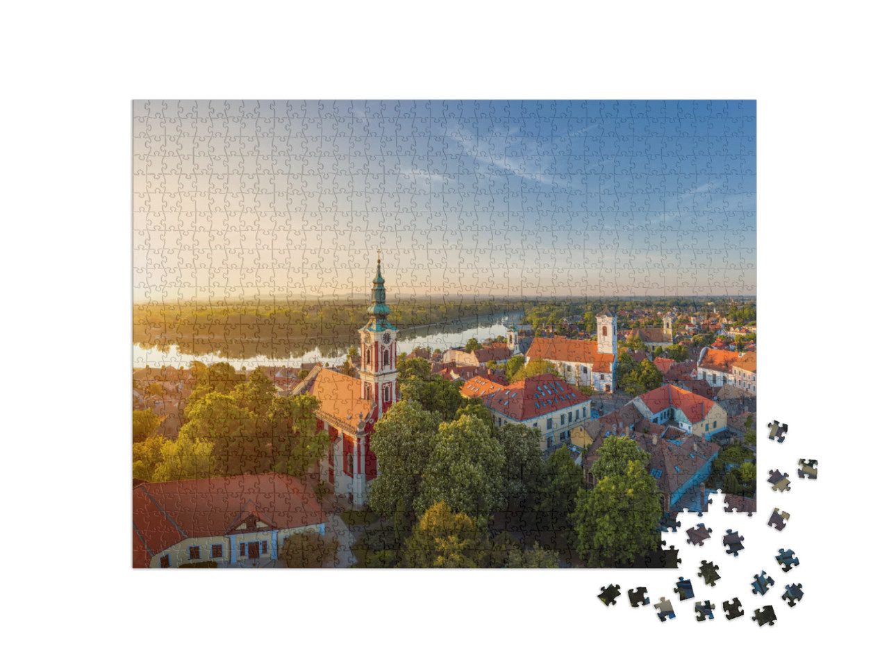 Puzzle 1000 Teile „Stadt Szentendre an der Donau“