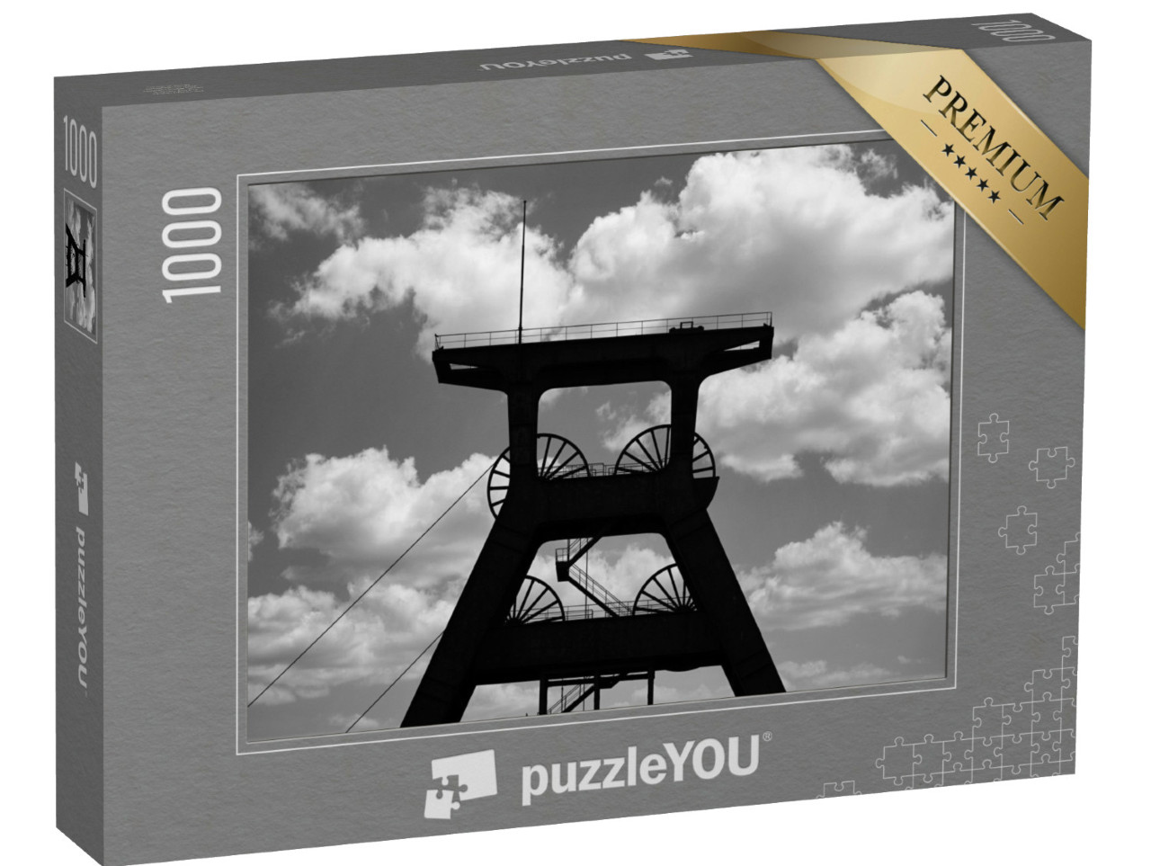 Puzzle 1000 Teile „Alter Zechenturm aus dem Ruhrgebiet“