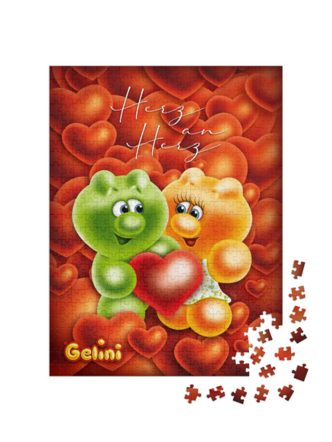 Puzzle 500 Teile „Gelini Herz“