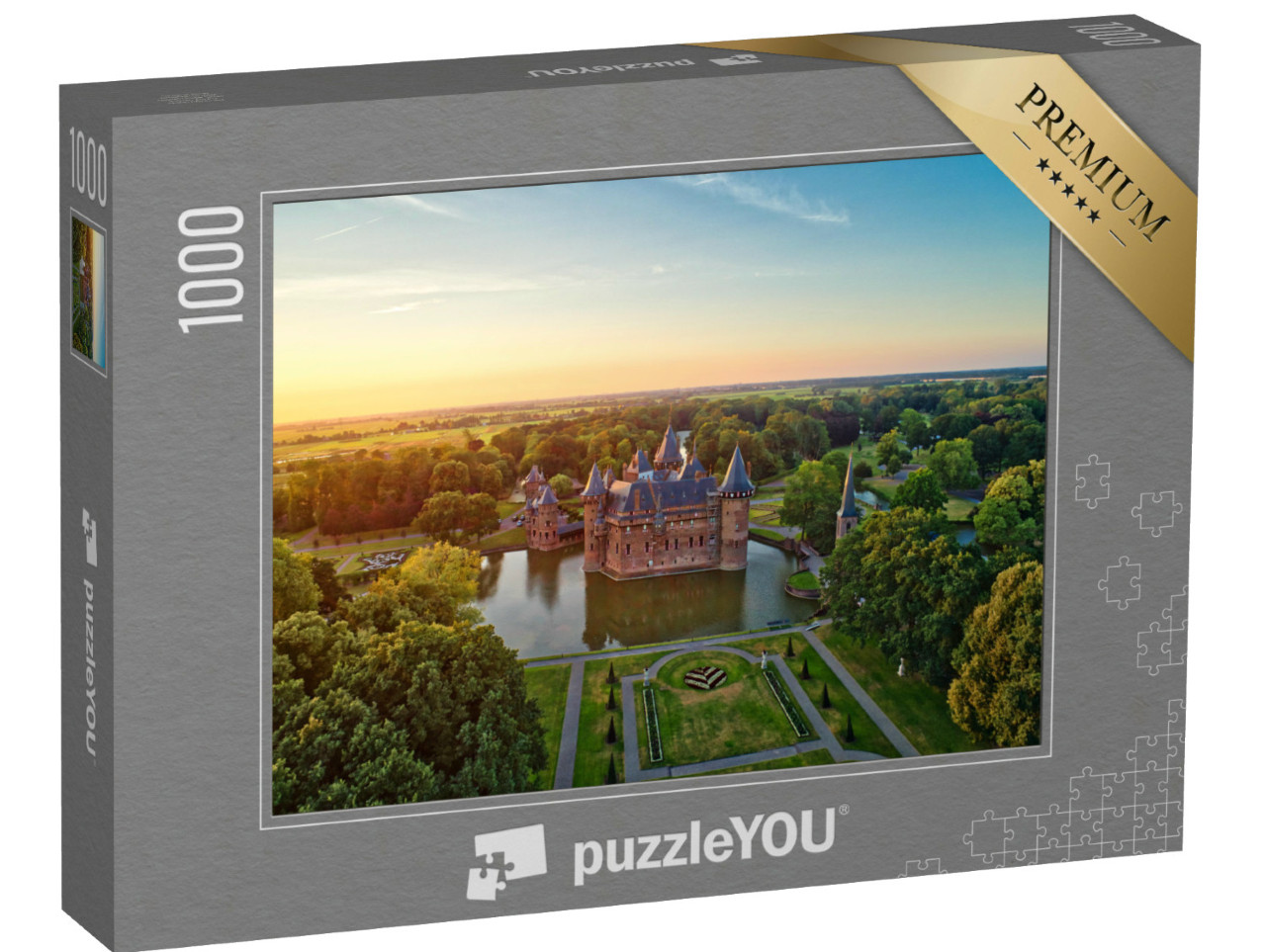 Puzzle 1000 Teile „Schloss De Haar in Utrecht in den Niederlanden“