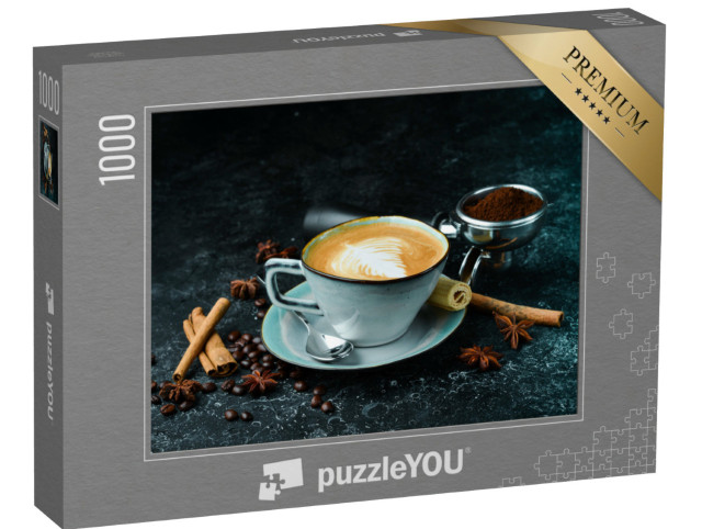 Puzzle 1000 Teile „Frisch aufgebrühter Cappuccino-Kaffee“