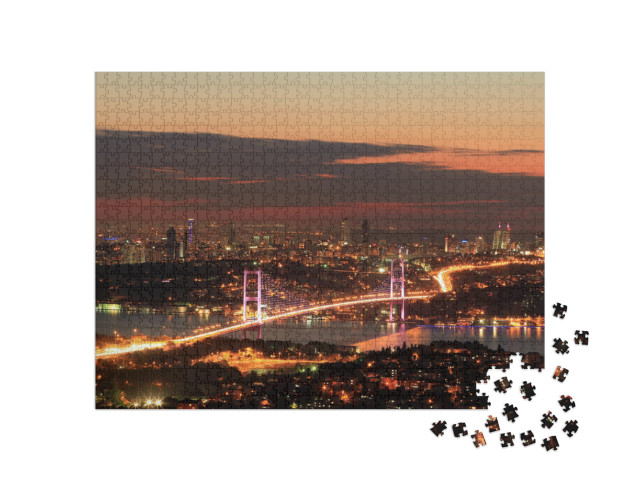 Puzzle 1000 Teile „Bosporus-Brücke, Istanbul“
