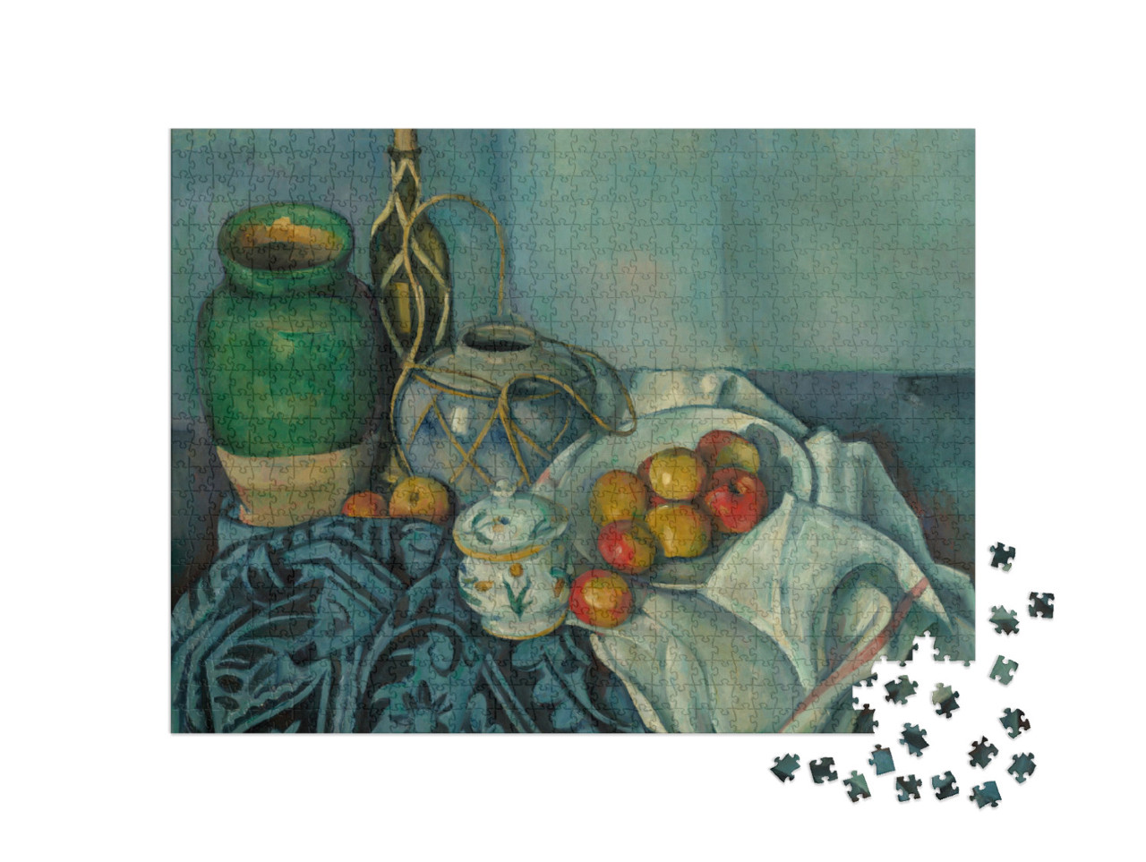 Puzzle 1000 Teile „Paul Cézanne - Stilleben mit Äpfeln“