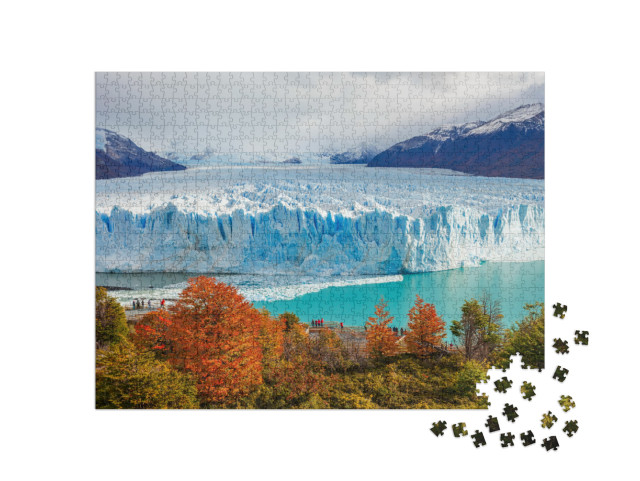 Puzzle 1000 Teile „Der Perito-Moreno-Gletscher im Nationalpark Los Glaciares, Santa Cruz, Argentinien“