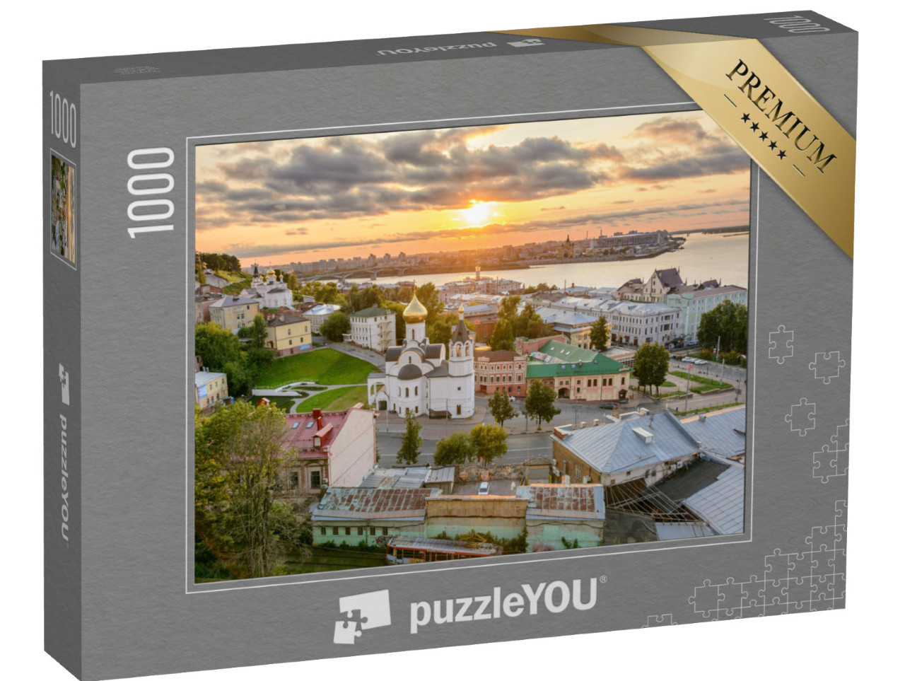Puzzle 1000 Teile „Ansicht von Nischni Nowgorod, Russland“