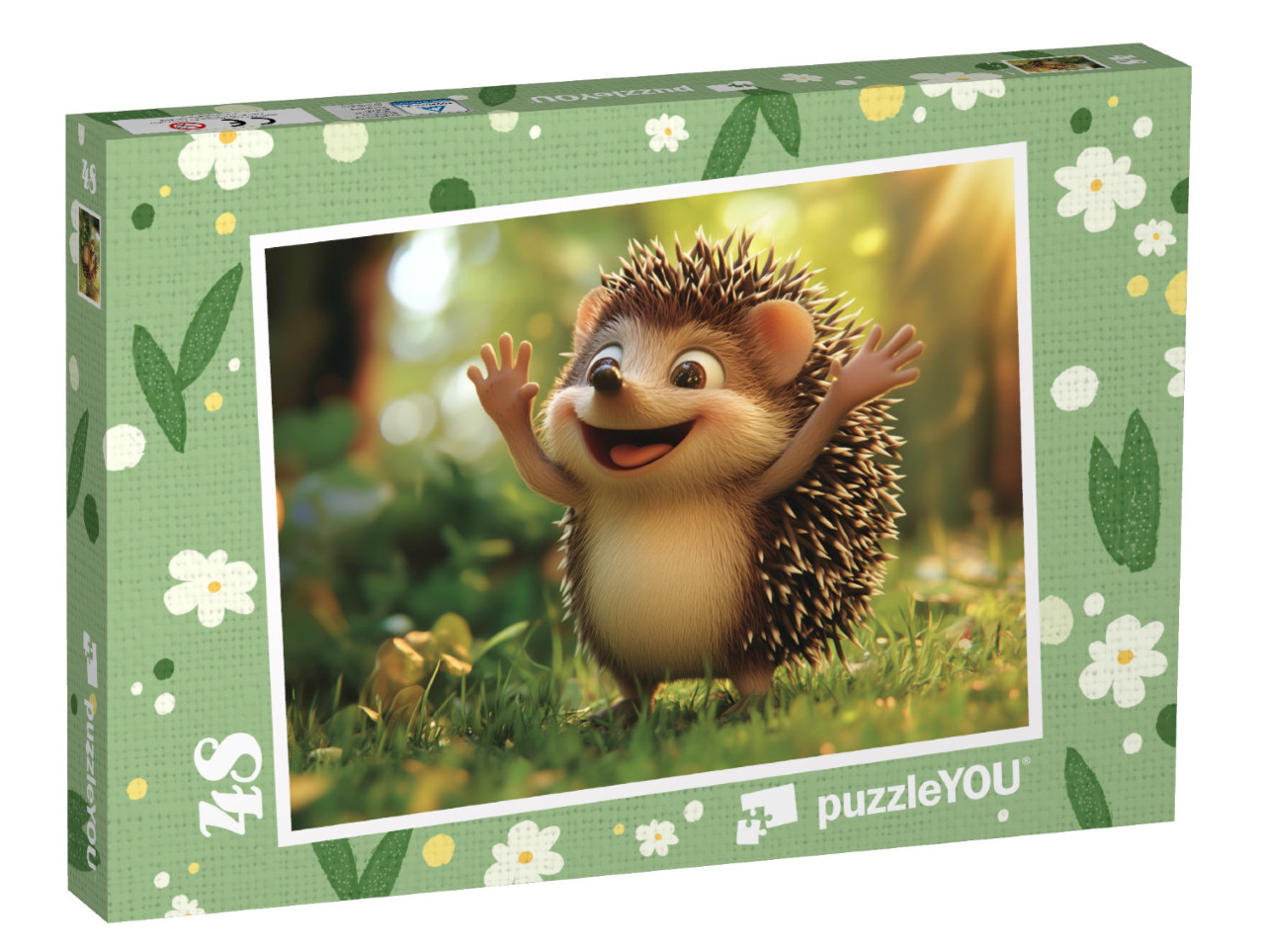 Puzzle 48 Teile „Igel Iggi auf Reisen“