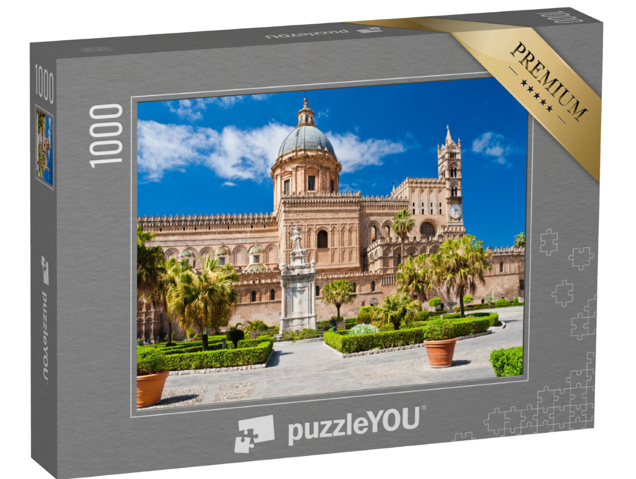 Puzzle 1000 Teile „Die beeindruckende Kathedrale von Palermo, erbaut 1185“