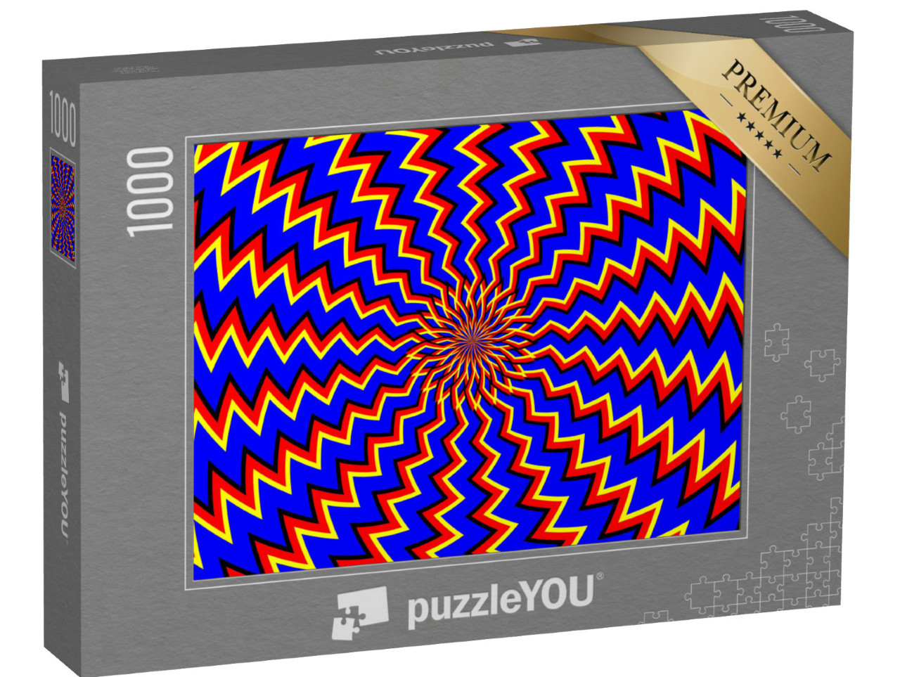 Puzzle 1000 Teile „Optische Täuschung: Bewegungsillusion“