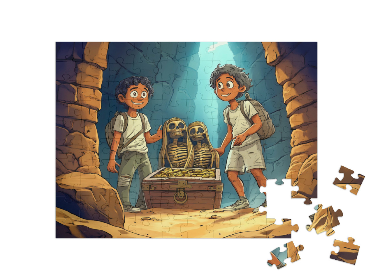 Puzzle 100 Teile „Der Schatz des Königs“