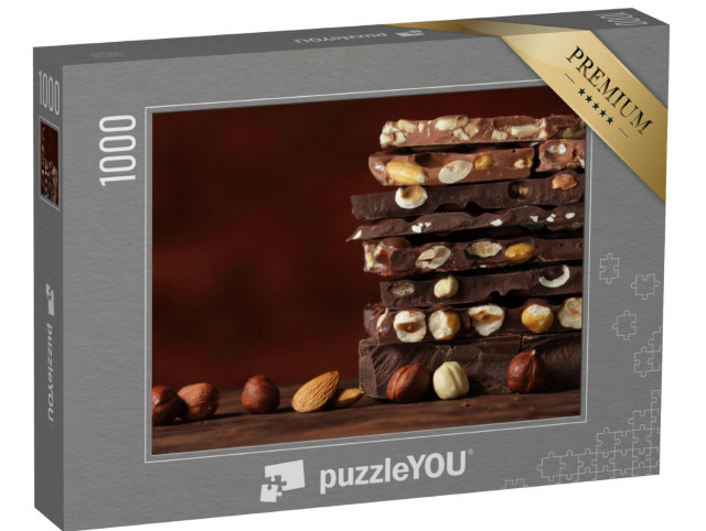 Puzzle 1000 Teile „Turm aus aromatischrNuss-Schokolade“
