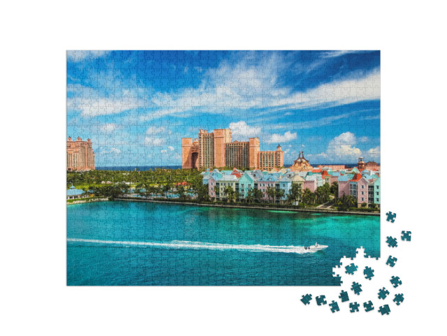 Puzzle 1000 Teile „Stadtbild von Nassau, Bahamas, Karibik“