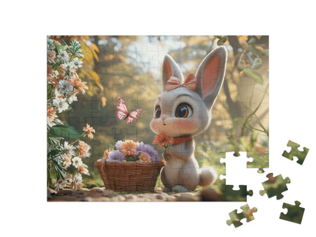 Puzzle 100 Teile „Die ersten Frühlingsboten“