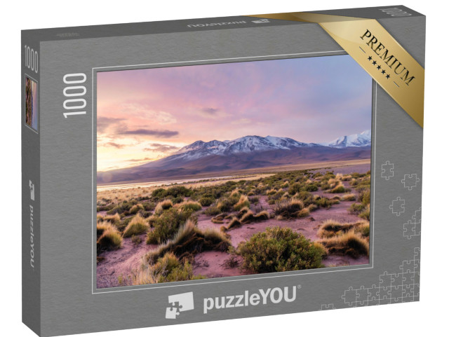 Puzzle 1000 Teile „Sonnenuntergang an der Laguna Hedionda, Bolivien“