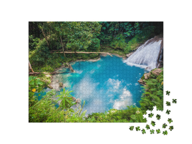 Puzzle 1000 Teile „Blue Hole in Jamaika“