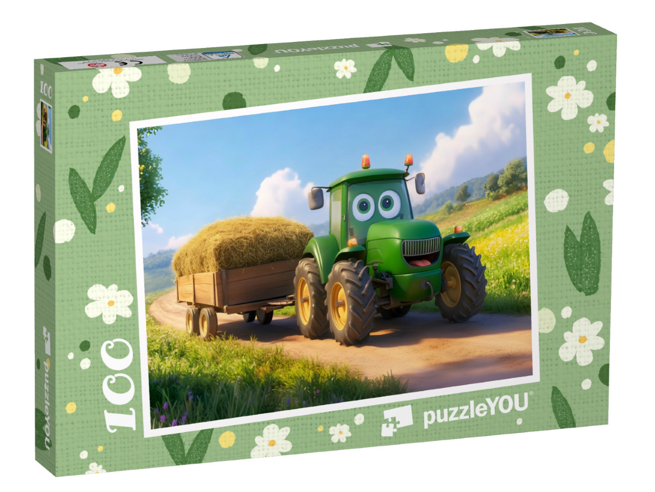 Puzzle 100 Teile „Der kleine Bulldog auf großer Fahrt“