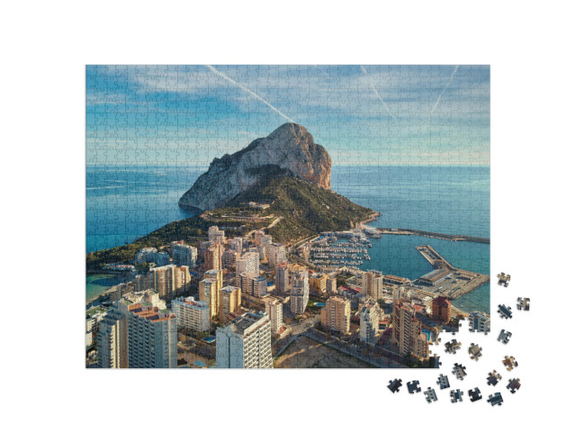 Puzzle 1000 Teile „Calp, Küstenstadt der Provinz Alicante, Spanien“
