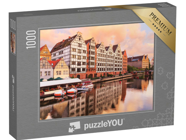 Puzzle 1000 Teile „Malerische Altstadt von Danzig, Polen“