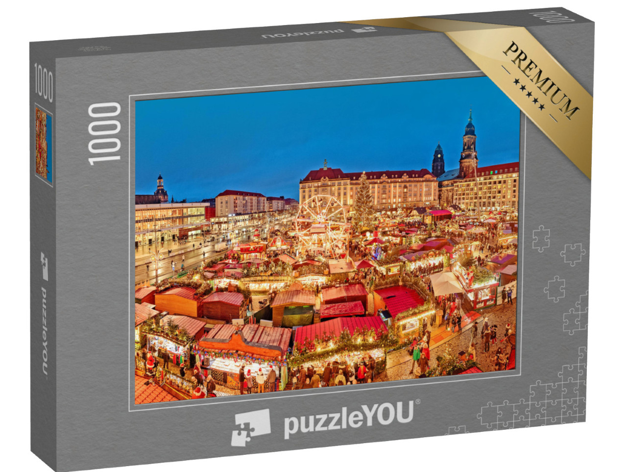 Puzzle 1000 Teile „Dresden in der Weihnachtszeit, Deutschland“