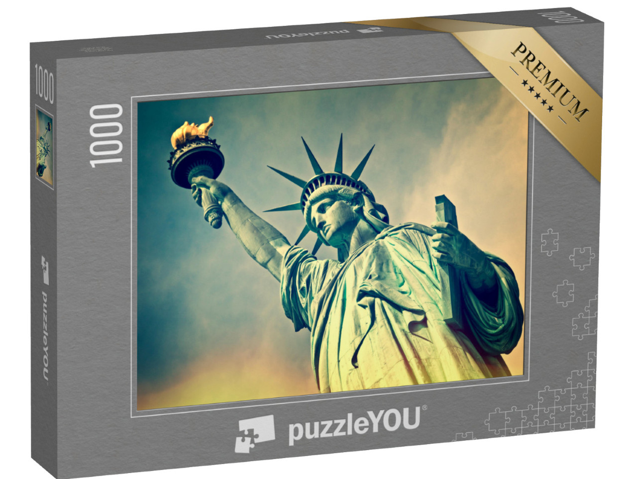 Puzzle 1000 Teile „Freiheitsstatue im Detail, New York, USA“