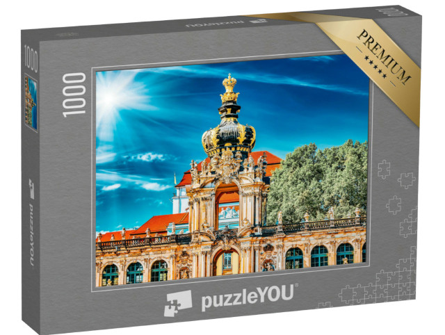 Puzzle 1000 Teile „Sockel des Kronentors, Dresdner Zwinger, Sachsen, Deutschland“